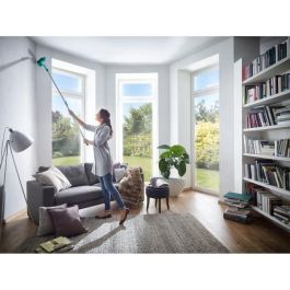 Leifheit 41524 - Cabeza de lobo polvoriento triangular 26 cm - Sistema Click - Limpieza con agua corriente