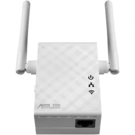 Asus Repetidor WiFi RP-N12 300Mbps, Extensor de Red Inalámbrico con 2 Antenas MIMO Externas, Cobertura Ampliada para el Hogar