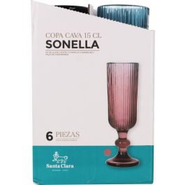 Santa Clara Copa Champagne Sonella 150 cc Azul (36 Unidades)