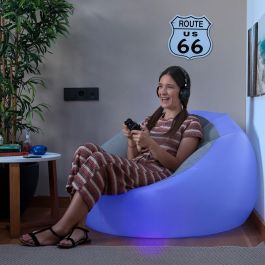 Sillón Hinchable con LED Multicolor y Mando Chight InnovaGoods Sillón Hinchable con LED Multicolor y Mando Chight InnovaGoods