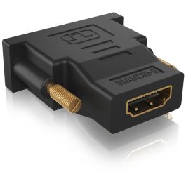 ICY BOX Adaptador DVI-D (24+1) a HDMI (ST-BU) Negro