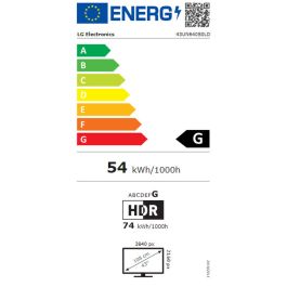 LG Tv Pro 43UN640S // 43" - 4K Ultra Hd (3,840 X 2,160) - 300 Nits - Altavoces 2 X 20W - 967 × 622 × 216 Mm / 8.9 Kg