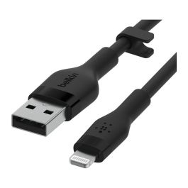 Belkin CAA008BT1MBK Cable USB-A a Lightning Silicona Clip 1m Negro