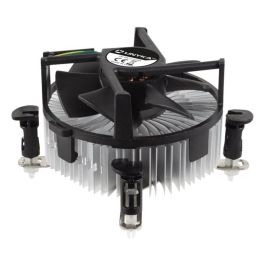 Unykach Uk532002 Ventilador Disipador CPU 90mm para LGA 1150 1151 1155 1156 1200 775 Aluminio Negro Gris