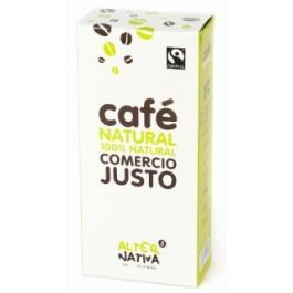 ALTERNATIVA 3 Café Molido de Tueste Natural, Blend Arabica y Robusta, Intensidad 7, Comercio Justo 250 Gr Precio: 6.5000001. SKU: B16XY2PZSB