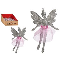 Adorno Árbol Navidad Hada Plateado Krist+ 8x13x4 cm (48 Unidades) Precio: 74.69000033. SKU: B1JMDGXPDE