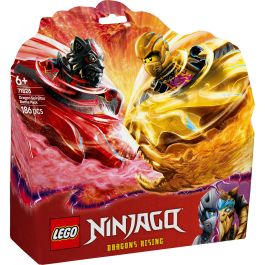 LEGO 71826 Ninjago Pack Combate Spinjitzu del Dragón con Minifiguras Arin y Ras y Spinners