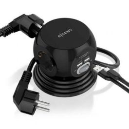 AISENS - REGLETA DE ENCHUFES SOBREMESA MULTIFUNCION CON 3 TOMAS + 2xUSB-C, 2xUSB-A, 1.4M, NEGRO AISENS - REGLETA DE ENCHUFES SOBREMESA MULTIFUNCION CON 3 TOMAS + 2xUSB-C, 2xUSB-A, 1.4M, NEGRO