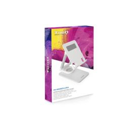 Tooq Soporte Plegable y Giratorio para Tablet hasta 12.9 Pulgadas, Ajustable, 360º, Antideslizante
