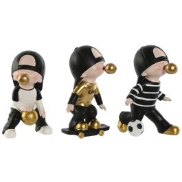 Figura Urban DKD Home Decor Multicolor Negro 11 x 18 x 11.3 cm (3 Unidades) Precio: 27.69000058. SKU: B17N9LWA9P