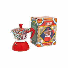 Cafetera Italiana Bialetti MOKA D&G Rojo Aluminio 2 Tazas