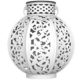 Galix GALG2301 Linterna de metal vintage beige 10 lúmenes H17cm