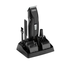 Wahl 5606-508 Cortabarbas Mustach&Beard con Precisión de 2-12mm y Cuchillas de Carbono Autoafilables, Ideal para Viajar