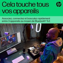 HP 350 WHT Teclado Inalámbrico Compacto Cómodo Multi-Dispositivo con Conectividad Múltiple para PC, Portátil, Tablet y Móvil