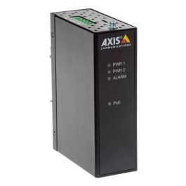Axis T8144 Midspan Industrial PoE 60W, 1 Puerto, para Montaje en Carril DIN, con Doble Entrada DC Redundante para Entornos Exigentes