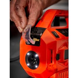 Formula 1 F110782 Compresor Híbrido 20V/12V DC, 160 PSI (11 Bar), Inflador para coches, bicis, balones y Bomba/Desinflador de colchones Formula 1 F110782 Compresor Híbrido 20V/12V DC, 160 PSI (11 Bar), Inflador para coches, bicis, balones y Bomba/Desinflador de colchones
