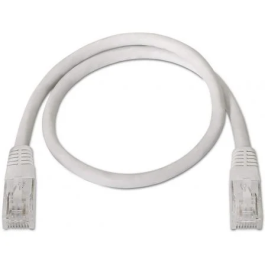 AISENS - CABLE DE RED LATIGUILLO RJ45 CAT.5E UTP AWG24, BLANCO, 1.0M
