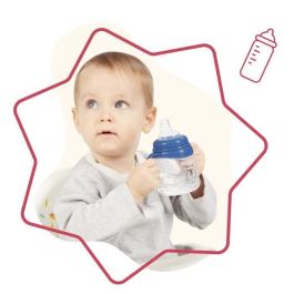 Badabulle Set de 2 vasos herméticos con asas ergonómicas, 180ml Badabulle Set de 2 vasos herméticos con asas ergonómicas, 180ml