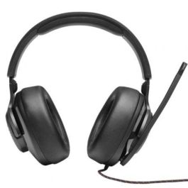 JBL JBLQUANTUM300BLK - Auriculares Gaming con Micrófono Flip-Up, JBL QuantumSURROUND, Sonido Inmersivo, Jack 3.5mm, Negros