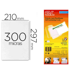 Djois Bolsa de plastificar manual en frío Din A4 300 mc con dorso adhesivo - Pack 10 unidades Precio: 15.59000058. SKU: B19C2DN4SS