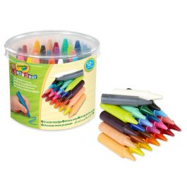 Crayola 81-2784 Ceras Lavables Jumbo 24 unidades Mimi Kids, Ideales para Niños Pequeños +12 meses, de Gran Tamaño para Fácil Agarre y Coloreado Seguro