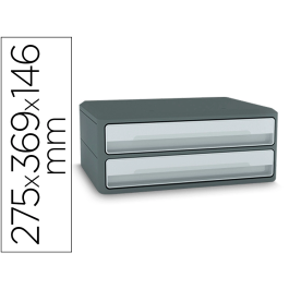 Cep Fichero Cajones Sobremesa Moov Up Reciclado 80% 2 Cajones Color Gris 275x369x146 mm Precio: 46.49999992. SKU: B1JDTWEFER