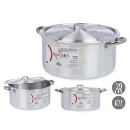 Cacerola de Aluminio Kinvara 30 cm 10 L - Apta Lavavajillas, Gas y Horno (6 Unidades) Precio: 100.88999965. SKU: S3602004