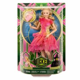 Muñeca Mattel Wicked Glinda Disney HXT63 con Accesorios y Ropa Extraíbles