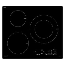 Sauter SPI6300 Placa de inducción 3 zonas 7200W Negra 60x52 cm Revestimiento de vidrio 12 posiciones Teclas sensibles Sauter SPI6300 Placa de inducción 3 zonas 7200W Negra 60x52 cm Revestimiento de vidrio 12 posiciones Teclas sensibles