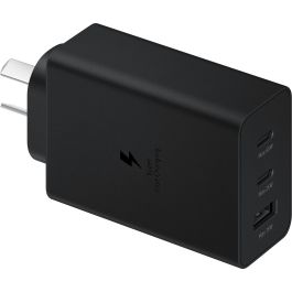 Samsung EP-T6530 Cargador de Pared Negro con 2 Puertos USB-C para Smartphone, Tableta, Portátil, Auriculares y Smartwatch