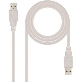 Nano Cable 10.01.0303 Cable USB 2.0 Macho a Macho 2m Beige