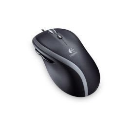 Logitech M500S Ratón con Cable Ergonómico con Desplazamiento Ultrarrápido, Precisión Láser y Botones Adelante/Atrás