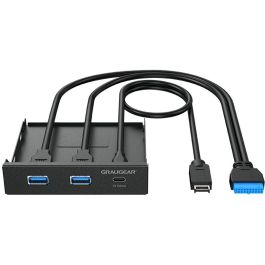 GrauGear Multi Frontblende 3-Fach USB-HUB: 1x USB-C, 2x USB-A Interno G-MP01 Negro Precio: 51.49999943. SKU: B1HB3NW6VG