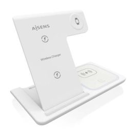 Aisens Cargador Inalámbrico 3 en 1 15W para Móvil, Apple Watch y Auriculares con Estuche de Carga Blanco Precio: 15.79000027. SKU: B1BAZA3833