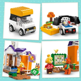 Lego Animal Crossing 77052 Kéké en la Plaza Juguete para Construir con Cafetería