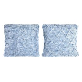 DKD Home Decor Cojín Decorativo Alpino Azul Celeste 45x45 cm de Poliéster 430g, Pack de 4 Unidades para Sofá o Cama Precio: 27.79128. SKU: B15RP6ZMVR