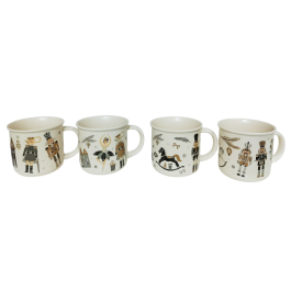 DKD Home Decor Taza de Porcelana Navidad Fantasía Cascanueces 365ml Apta Microondas y Lavavajillas Pack 12 Unidades Multicolor Surtido Aleatorio Precio: 43.49999973. SKU: B12WTPA425