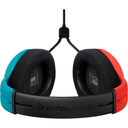 PDP Auricular LVL40 Azul/Rojo para Nintendo Switch con Micrófono Flexible y Cancelación de Ruido