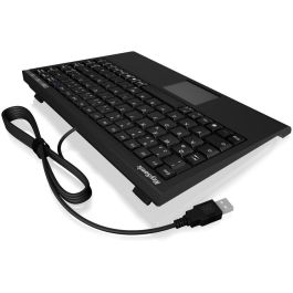 KeySonic ACK-595C+ Mini teclado alámbrico USB/PS2 SoftSkin negro QWERTY (US) con interruptor de membrana