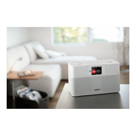 Kenwood CR-ST100S-W Radio Internet/DAB+/FM con Bluetooth, Altavoces 20W, WiFi, Pantalla 2.4", USB, Alarma, Color Blanco