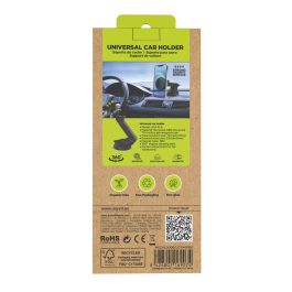 muvit for change soporte coche universal ventosa magnético negro