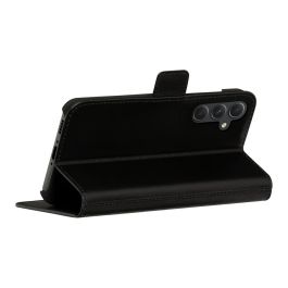dbramante1928 Funda cartera para Samsung Galaxy A54, Negro, cuero genarbtes, cierre magnético, soporte, bolsillos para tarjetas, protección contra impactos y RFID