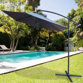 Parasol Aktive Gris 300 cm Ø 4,2 cm Aluminio Parasol Aktive Gris 300 cm Ø 4,2 cm Aluminio