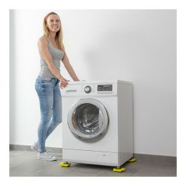 Innovagoods V0103237 Herramienta de Elevación y Transporte, Soporta 200kg, Mango Ergonómico, 4 Ruedas 360°