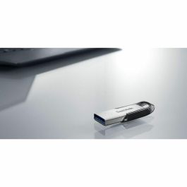 Memoria USB SanDisk Ultra Flair Negro Plateado