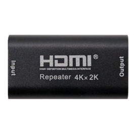 Nanocable 10.15.1201 Repetidor HDMI Hembra-Hembra v1.4b 4K 2160p Deep Color, hasta 40m, Conectores Oro Negro