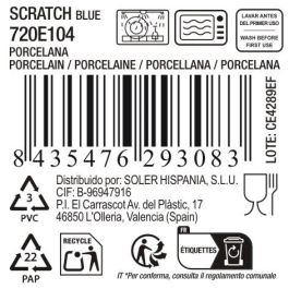 Bandeja Oval Scratch Blue 35.7 x 20.5 x 3 cm - Inde (6 Unidades) Bandeja Oval Scratch Blue 35.7 x 20.5 x 3 cm - Inde (6 Unidades)