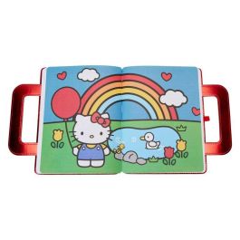 Loungefly Cuaderno 50th Anniversary Hello Kitty de Cuero Vegano con Notas Adhesivas y Detalles Impresos