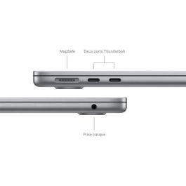 Apple - MacBook Air M3 de 13,6'' - 24 GB de RAM - 512 GB de almacenamiento - CPU de 8 núcleos - GPU de 10 núcleos - Gris espacial Apple - MacBook Air M3 de 13,6'' - 24 GB de RAM - 512 GB de almacenamiento - CPU de 8 núcleos - GPU de 10 núcleos - Gris espacial