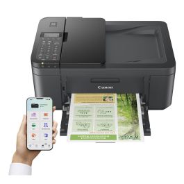 Canon PIXMA TR4755i Multifunción Fotográfica 4 en 1 con Impresora, Copiadora, Escáner, Fax, WiFi, Dúplex y ADF en Negro